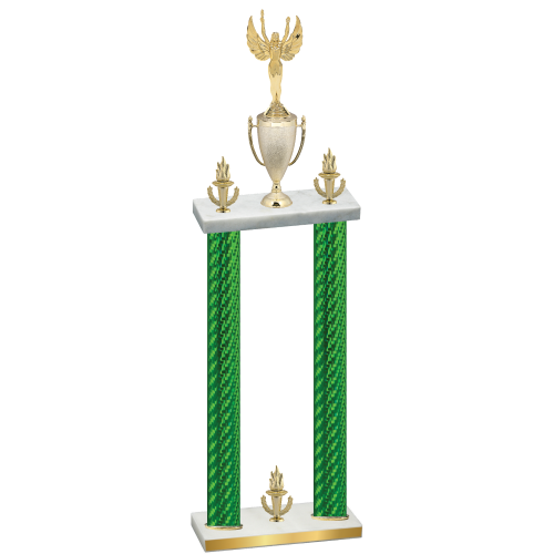 Double Green Carbon Fiber Victory Victory Trophy