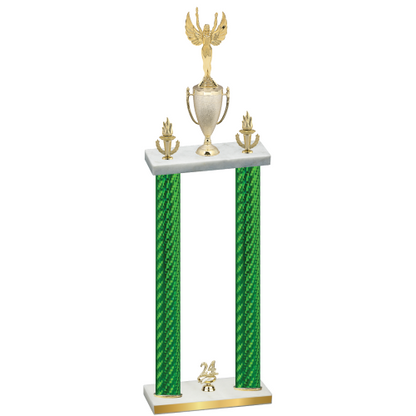 Double Green Carbon Fiber Year Victory Trophy