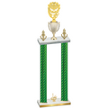 Double Green Carbon Fiber First Place Pickleball Trophy