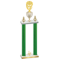 Double Green Carbon Fiber Second Place Pickleball Trophy