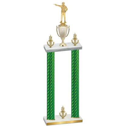 Double Green Carbon Fiber Victory Shooter Trophy