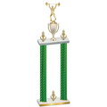 Double Green Carbon Fiber Victory Weights Trophy