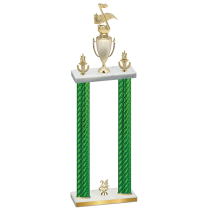 Double Green Carbon Fiber Year Music Trophy