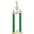 Double Green Carbon Fiber Year Baseball Trophy
