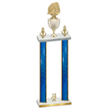 Double Blue Glacier Year Soccer Trophy