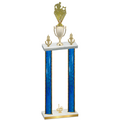 Double Blue Glacier First Place Rugby Trophy