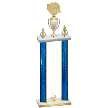 Double Blue Glacier First Place Running Trophy