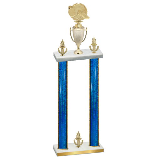 Double Blue Glacier Victory Running Trophy