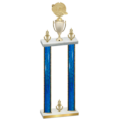 Double Blue Glacier Victory Running Trophy