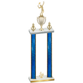 Double Blue Glacier Fourth Place Tennis Trophy