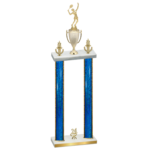 Double Blue Glacier Year Tennis Trophy