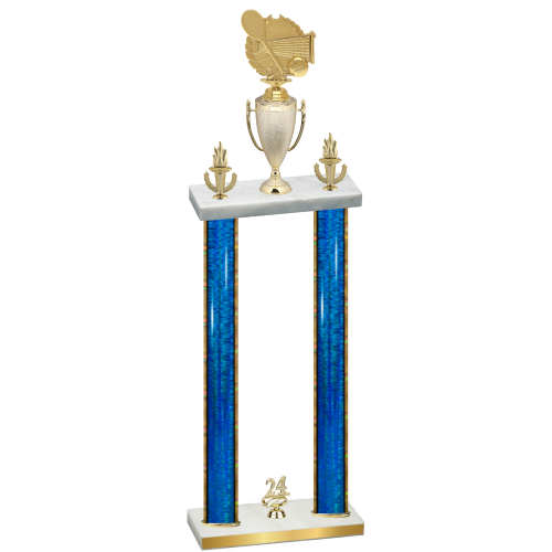 Double Blue Glacier Year Tennis Trophy