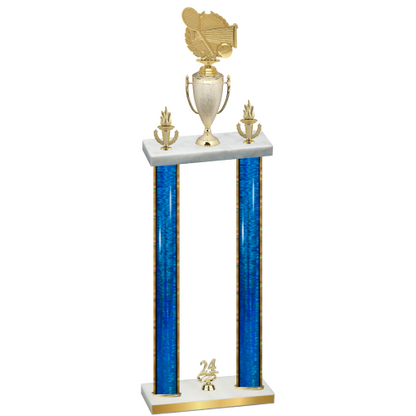 Double Blue Glacier Year Tennis Trophy