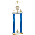 Double Blue Glacier Victory Wrestling Trophy