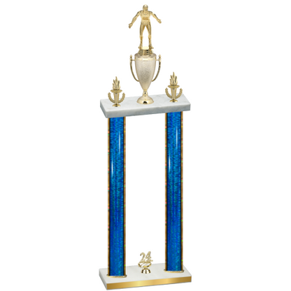 Double Blue Glacier Year Wrestling Trophy