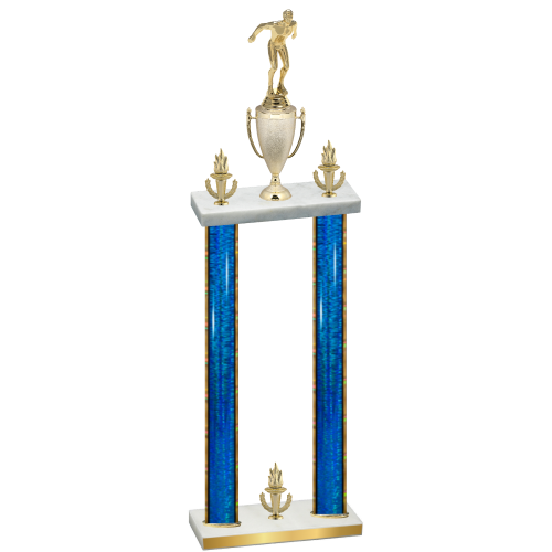 Double Blue Glacier Victory Swimming Trophy