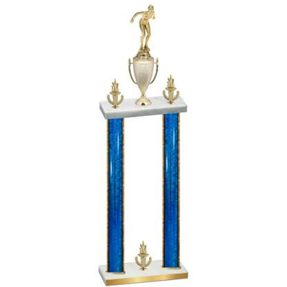 Double Blue Glacier Victory Tennis Trophy