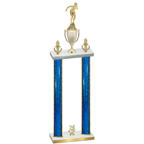 Double Blue Glacier Year Tennis Trophy