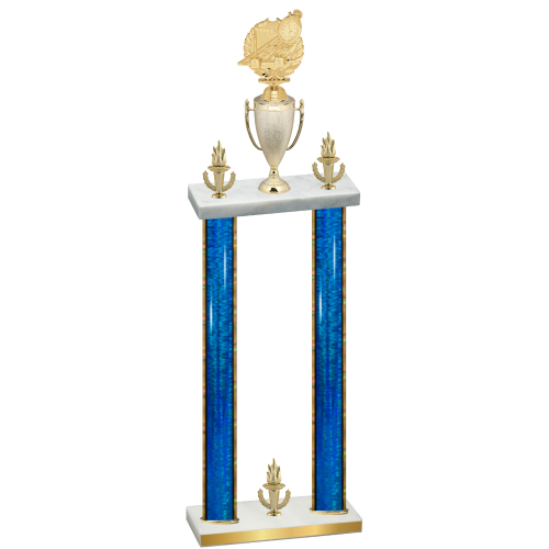 Double Blue Glacier Victory Swimming Trophy