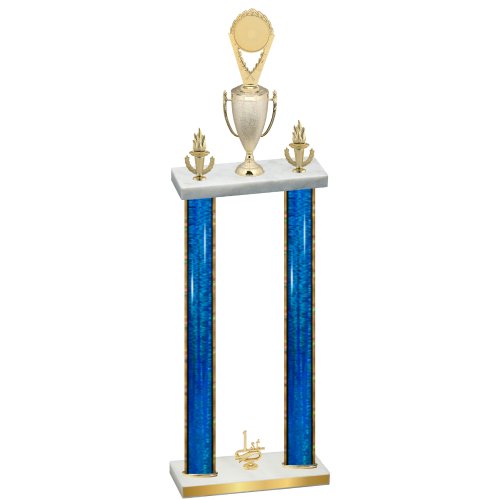 Double Blue Glacier First Place Insert Trophy