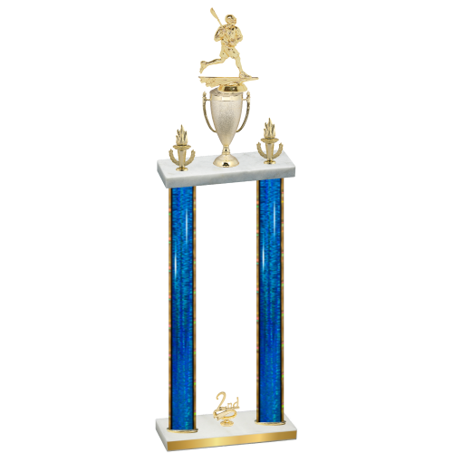 Double Blue Glacier Second Place Lacrosse Trophy