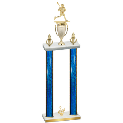 Double Blue Glacier Second Place Lacrosse Trophy