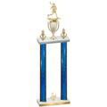 Double Blue Glacier Third Place Lacrosse Trophy