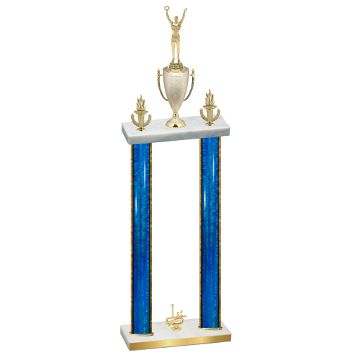Double Blue Glacier First Place Victory Trophy