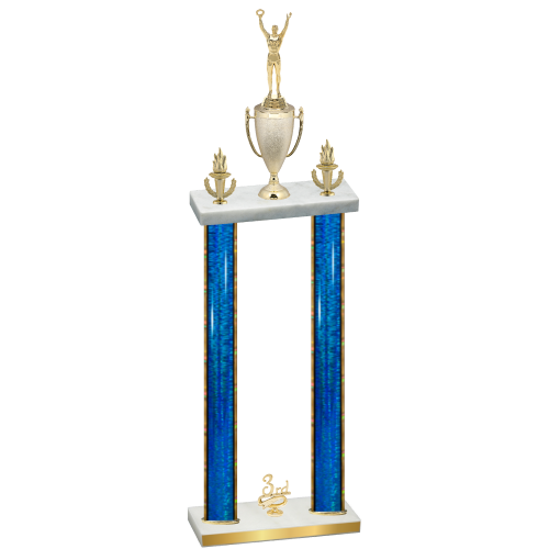 Double Blue Glacier Third Place Victory Trophy