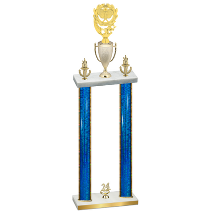 Double Blue Glacier Year Pickleball Trophy