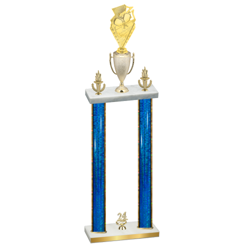 Double Blue Glacier Year Pickleball Trophy