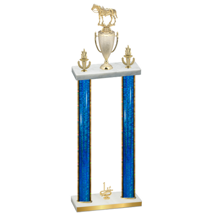 Double Blue Glacier First Place Horses Trophy