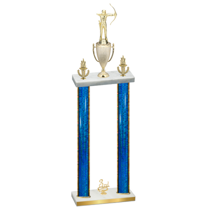 Double Blue Glacier Third Place Archery Trophy