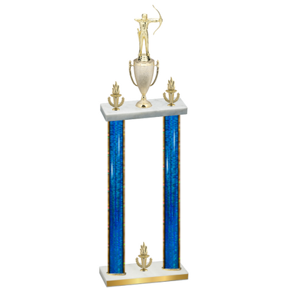 Double Blue Glacier Victory Archery Trophy