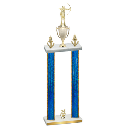 Double Blue Glacier Year Archery Trophy