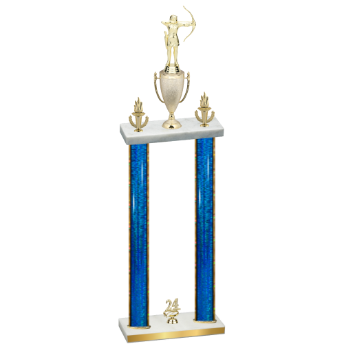 Double Blue Glacier Year Archery Trophy