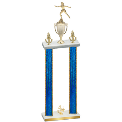 Double Blue Glacier Fourth Place Skater Trophy