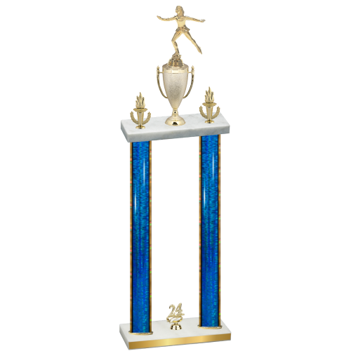 Double Blue Glacier Year Skater Trophy