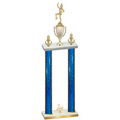 Double Blue Glacier Third Place Majorette Trophy