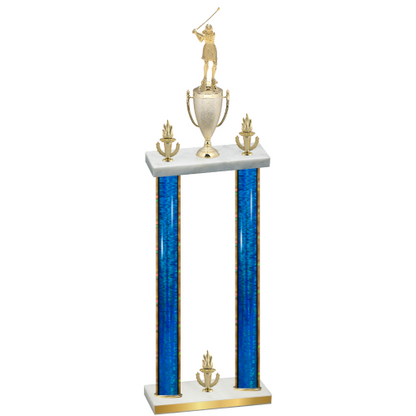 Double Blue Glacier Victory Golf Trophy