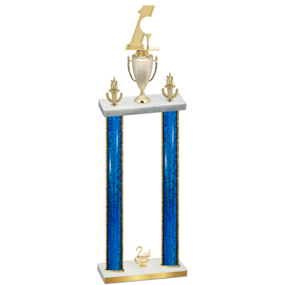 Double Blue Glacier Second Place Golf Trophy
