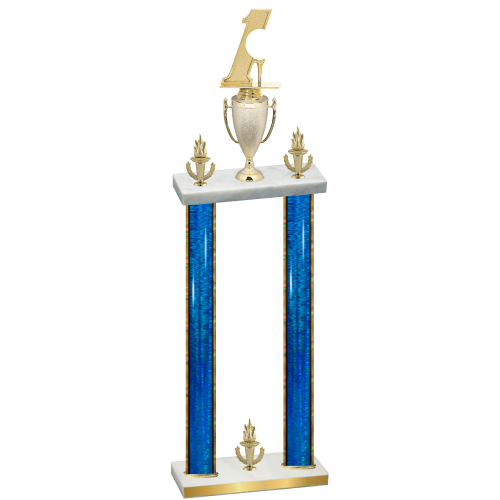 Double Blue Glacier Victory Golf Trophy