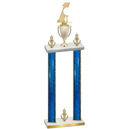 Double Blue Glacier Victory Golf Trophy