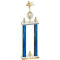 Double Blue Glacier Victory Karate Trophy