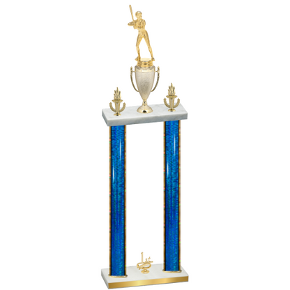 Double Blue Glacier First Place Softball Trophy