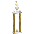 Double Gold Glacier Victory Football Trophy