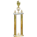 Double Gold Glacier Third Place Rugby Trophy