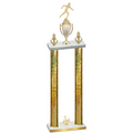Double Gold Glacier Third Place Running Trophy
