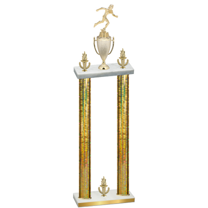 Double Gold Glacier Victory Running Trophy