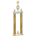 Double Gold Glacier Victory Wrestling Trophy